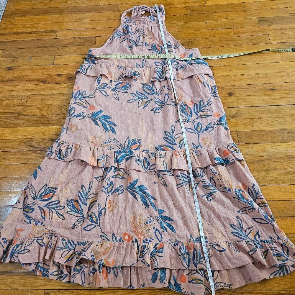 Free People Anita Tropical Maxi Dress Size Large Desert Rose - Picture 7 of 11